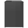vidaXL Tables de chevet 2 pcs Gris brillant 40x30x40cm bois ing&eacute;nierie