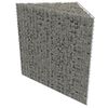 vidaXL Lit sur&eacute;lev&eacute; &agrave; gabion Acier galvanis&eacute; 75x75x50 cm