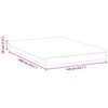 vidaXL Matelas Blanc et Gris 140 x 200 cm Ressort ensach&eacute;