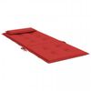 vidaXL Coussins de chaise &agrave; dossier haut lot de 4 rouge tissu oxford