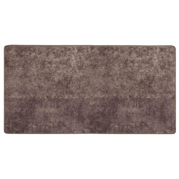 vidaXL Coureur de Tapis MARSA Gris 200 x 100 cm Polyester et PVC