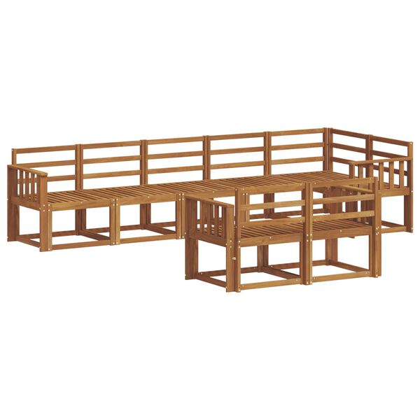 vidaXL Ensemble de canap&eacute;s d'ext&eacute;rieur 8 pcs Naturel