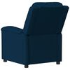 vidaXL Fauteuil de massage Bleu Velours