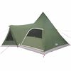 vidaXL Tente tipi avec toit avec stockage Vert 545 x 450 x 295 cm