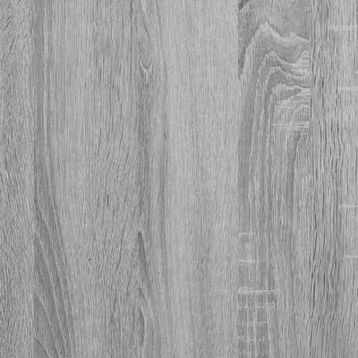 vidaXL Bureau sonoma gris 140x50x75 cm métal et bois d'ingénierie