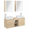 vidaXL Ensemble de mobilier de salle de bain 5 pcs Ch&ecirc;ne Sonoma