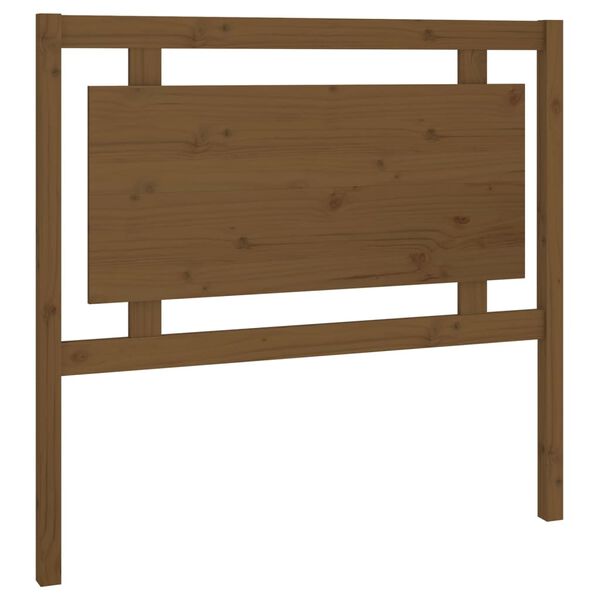 vidaXL T&ecirc;te de lit Marron miel 105,5x4x100 cm Bois massif de pin