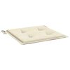 vidaXL Coussins de chaise jardin lot de 6 cr&egrave;me 50x50x2cm tissu oxford
