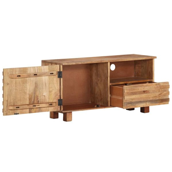 vidaXL Meuble TV 90x30x45 cm Bois de manguier massif