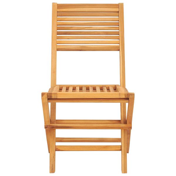vidaXL Chaises de jardin pliantes lot de 2 47x62x90cm bois massif teck