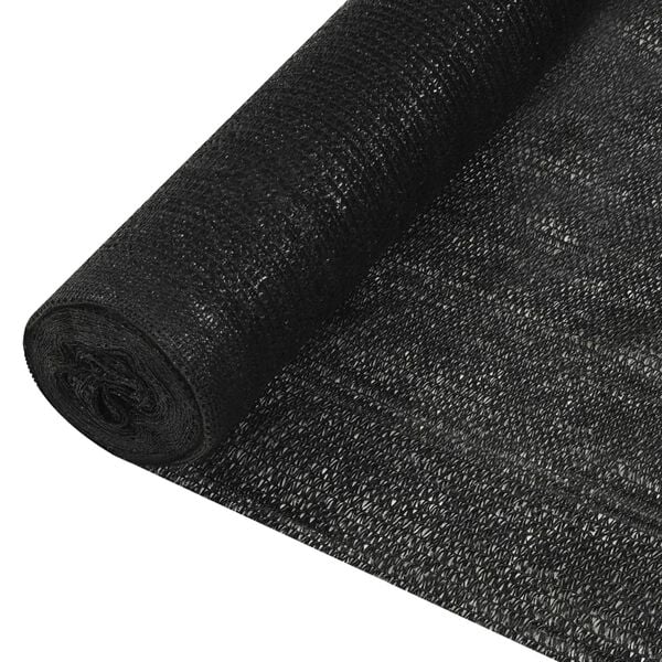 vidaXL Filet brise-vue Noir 3,6x25 m PEHD 150 g/m&sup2;
