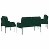 vidaXL Ensembles de canap&eacute;s 3 pcs Vert fonc&eacute; 115 x 56 x 80 cm