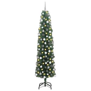 vidaXL Sapin de No&euml;l artificiel Vert 180 cm PVC et acier et plastique