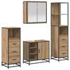 vidaXL Ensemble de mobilier de salle de bain 4 pc Ch&ecirc;ne artisanal