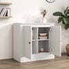 vidaXL Buffet blanc brillant 70x35,5x67,5 cm bois d'ingénierie