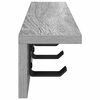 vidaXL Porte-manteau mural Gris Sonoma 60 x 10,5 x 10,5 cm