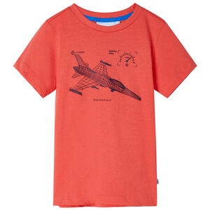 T-shirt pour enfants rouge clair 128