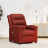 vidaXL Fauteuil de massage électrique Rouge bordeaux Similicuir