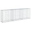 vidaXL Panier gabion avec couvercle 300x50x100 cm fer galvanis&eacute;