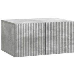vidaXL Meuble TV mural Gris b&eacute;ton 59,5 x 41 x 30 cm Bois d'ing&eacute;nierie