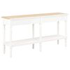 vidaXL table avec tiroir Blanc bois