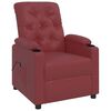 vidaXL Fauteuil Rouge bordeaux Similicuir