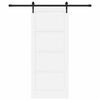 vidaXL Porte coulissante ORKDAL Blanc 83 x 202 cm Pin massif