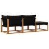 vidaXL Unit&eacute;s de sofa sectionnel d'ext&eacute;rieur 3 Pi&egrave;ce Naturel