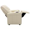 vidaXL Fauteuil inclinable enfants Similicuir Blanc cr&egrave;me
