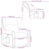 vidaXL Fauteuil inclinable de massage Cr&egrave;me Tissu