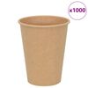vidaXL Tasses à café en papier 1000 pcs 12oz 300ml marron