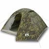 vidaXL Tente de camping &agrave; d&ocirc;me 4 personnes camouflage imperm&eacute;able