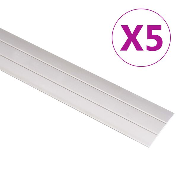 vidaXL Profils de sol 5 pcs Aluminium 134 cm Dor&eacute;