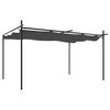 vidaXL Pergola avec toit r&eacute;tractable anthracite 395x292x230 cm