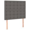 vidaXL T&ecirc;te de lit Gris 80x5x118/128 cm Similicuir