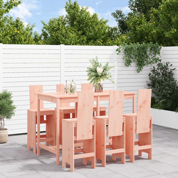 vidaXL Ensemble de bar de jardin 7 pcs bois massif douglas