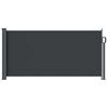 vidaXL Store lat&eacute;ral r&eacute;tractable Noir 300 x 100 cm Polyester