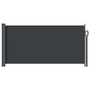 vidaXL Store lat&eacute;ral r&eacute;tractable Noir 300 x 100 cm Polyester