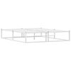 vidaXL Cadre de lit sans matelas blanc 160x200 cm m&eacute;tal