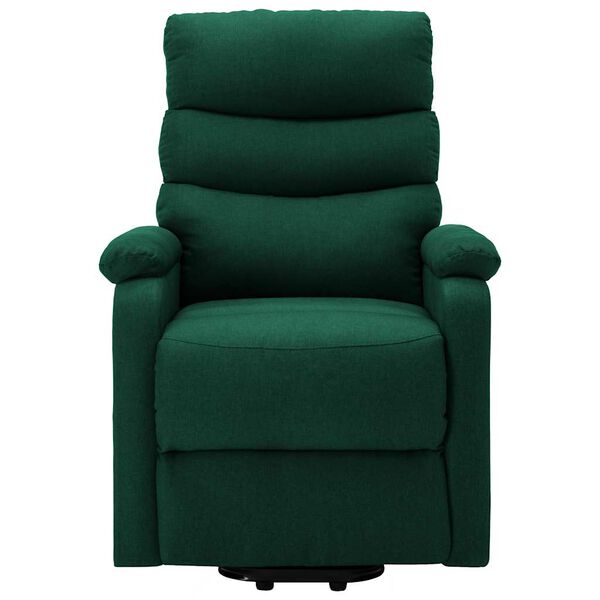 vidaXL Fauteuil Vert fonc&eacute; Tissu
