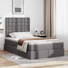 vidaXL Lit de Rangement Gris 120 x 190 cm Cuir synthétique