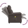 vidaXL Fauteuil de massage Marron Similicuir