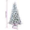 vidaXL Sapin de No&euml;l Artificiel &agrave; Branches Articul&eacute;es Blanc 180 cm