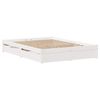 vidaXL Cadre de lit sans matelas blanc 120x190 cm bois de pin massif