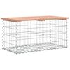 vidaXL Banc de jardin design gabion 83x44x42 cm bois massif de douglas