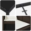 vidaXL Ensemble de salle &agrave; manger pour jardin 9 pcs Marron polyrotin