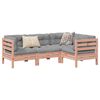 vidaXL Salon de jardin 4 pcs et coussins bois massif sapin de douglas