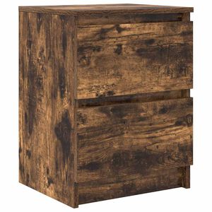 vidaXL Meuble TV ch&ecirc;ne fum&eacute; 40x35x54 cm bois d'ing&eacute;nierie