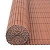 vidaXL Clôture de jardin Double face PVC 90 x 500 cm Marron