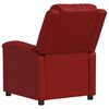 vidaXL Fauteuil de massage électrique Rouge bordeaux Similicuir